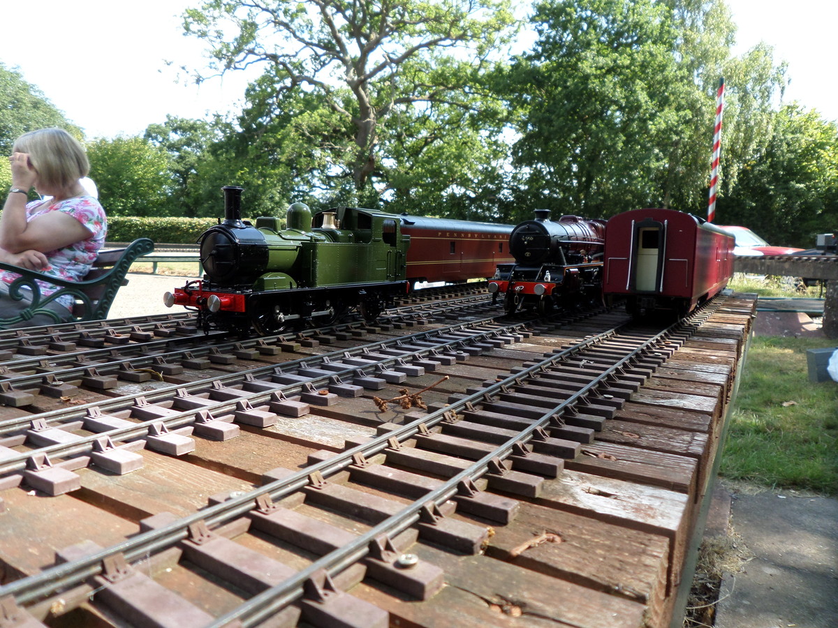 14xx at rest with a fast LMS Jubilee express
